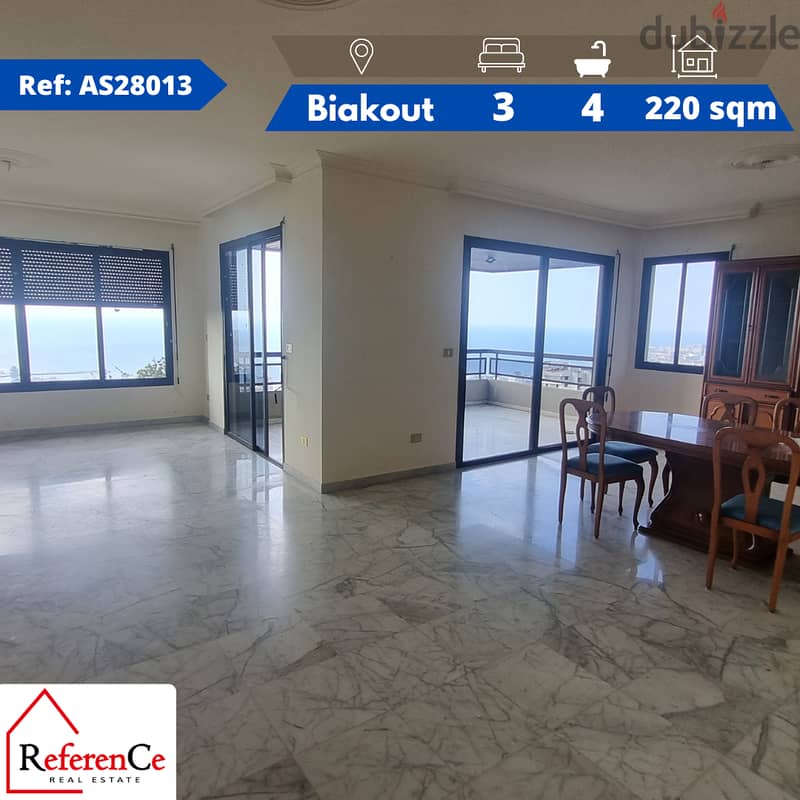 Apartment for rent in Biakout شقة للإيجار ب بياقوت 0