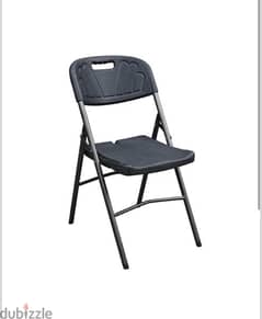 plastic chair foldable black 0