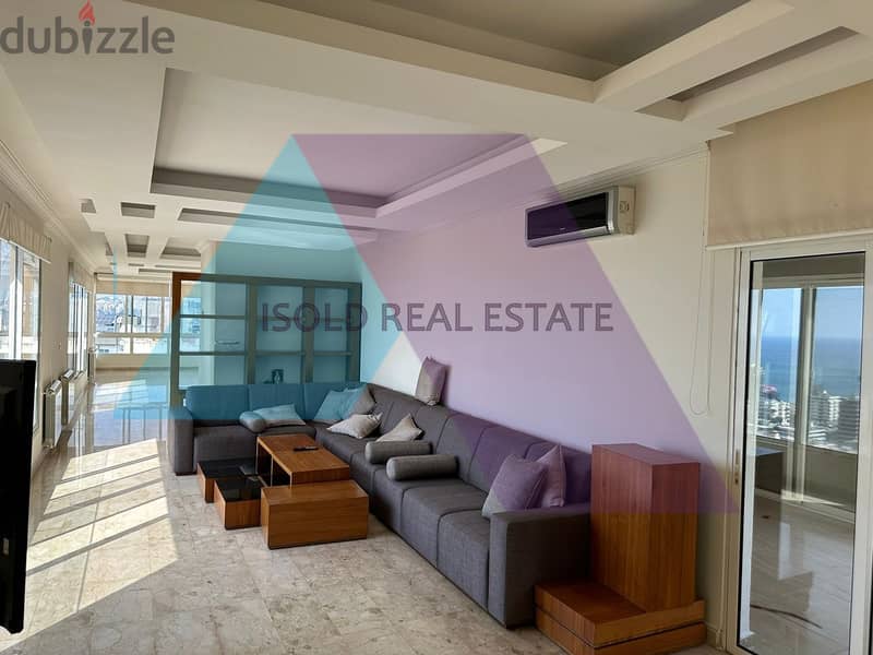 A 200m2 apartment+160m2 terrace+Panoramic view for sale in Jal El Dib 1