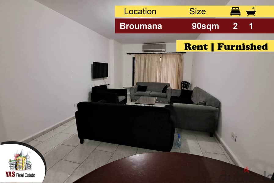 Broumana 90m2 | rent | Furnished | Cozy Apartment | AMK | 0