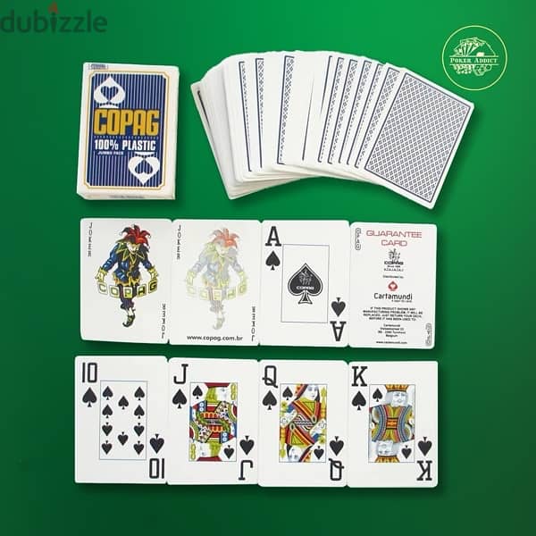 100% Plastic Poker Copag Cards 2