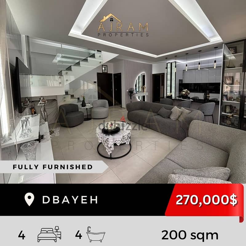 Dbayeh | 200 sqm | Fully Furnished 1