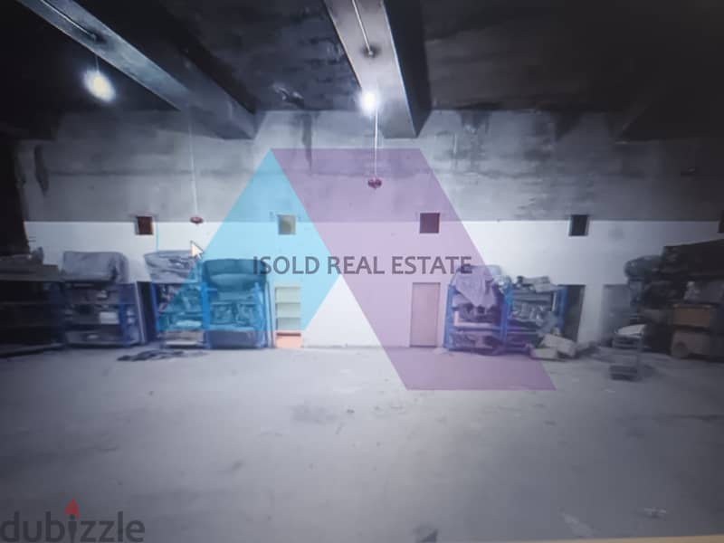 A 1000 m2 ground floor warehouse for sale in Maameltein/Jounieh 0