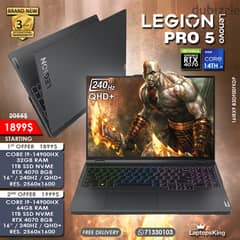 Lenovo Legion Pro 5 Core i9-14900hx Rtx 4070 240hz Qhd+ Gaming Laptops 0