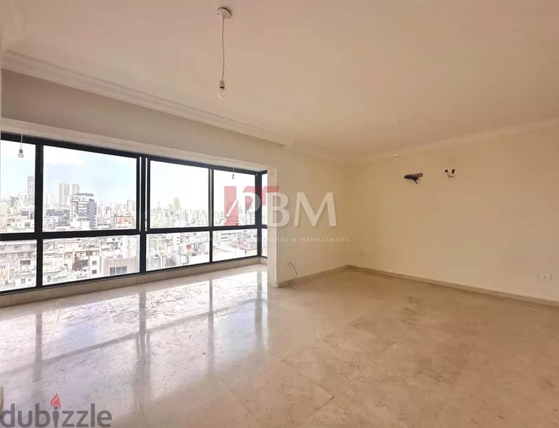 Comfortable Apartment For Rent In Badaro | High Floor | 220 SQM | 0