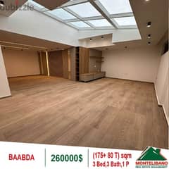 260000$!! Apartment for sale located in Baabda 0