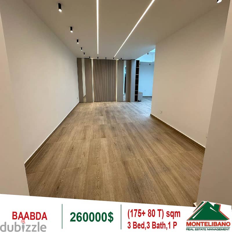 260000$!! Apartment for sale located in Baabda 1