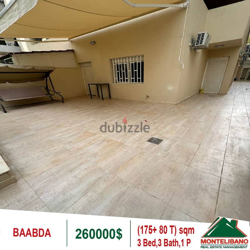 260000$!! Apartment for sale located in Baabda 2