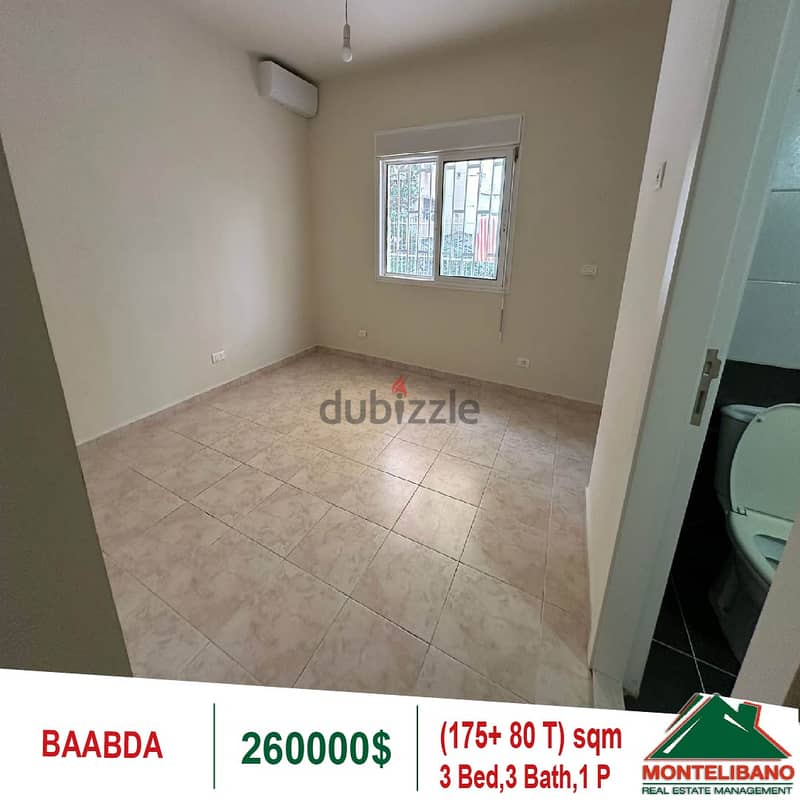 260000$!! Apartment for sale located in Baabda 3