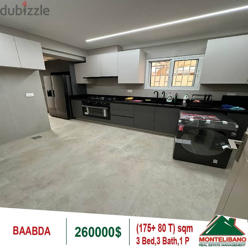 260000$!! Apartment for sale located in Baabda 5