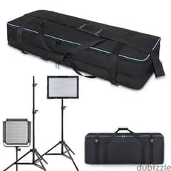 Professional Lighting Bag – 3 Tripods 3 LED Square Lights nd Access 0