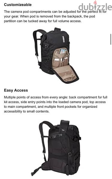 Thule Covert camera backpack DSLR 24L black 7