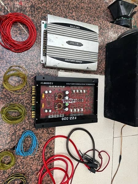 / two power supplies + Two bazookaصوت كامل بدون سبيكر + زمور خطر 2