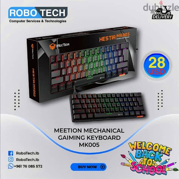 MEETION RGB Wired Mechanical Keyboard 0