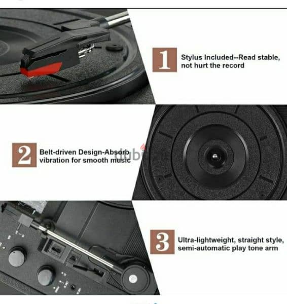 Kedok Turntables for vinyl records. ,speakers  bulit in with blietooth 15