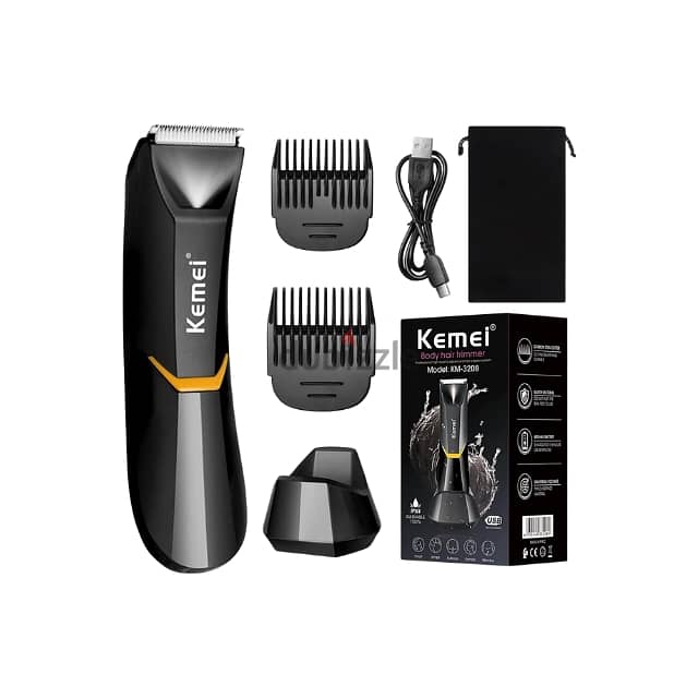 Kemei Body Hair Trimmer – Versatile Groin & Beard Groomer 0