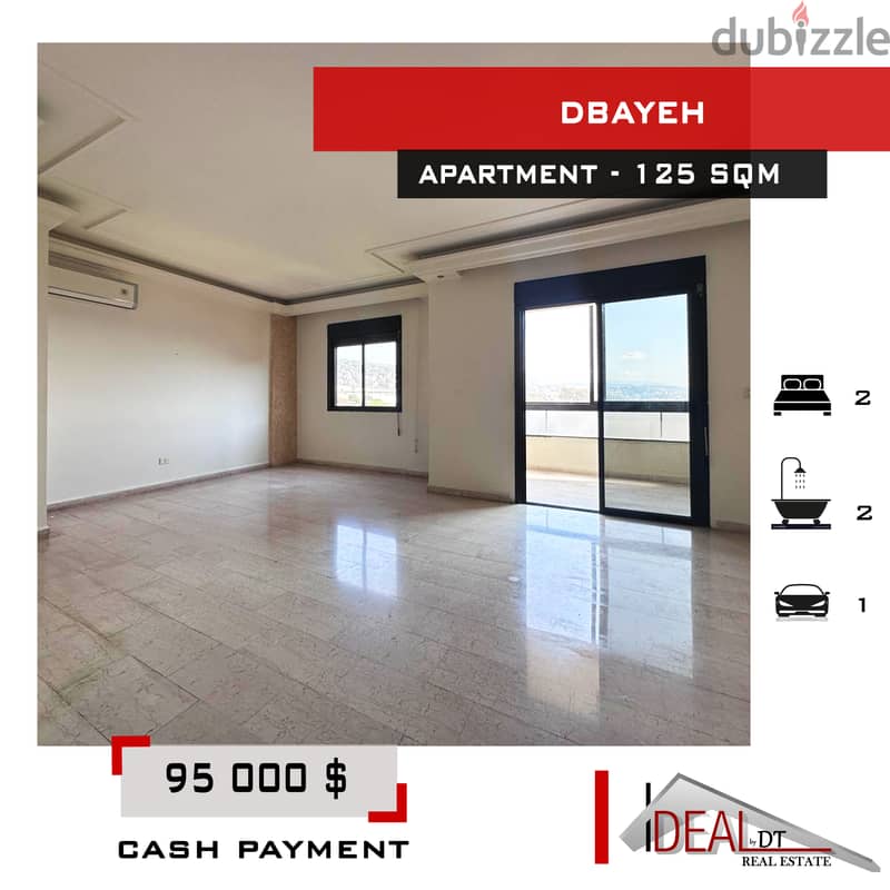 Apartment for sale in Dbayeh 125 sqm ref#ea15341 0