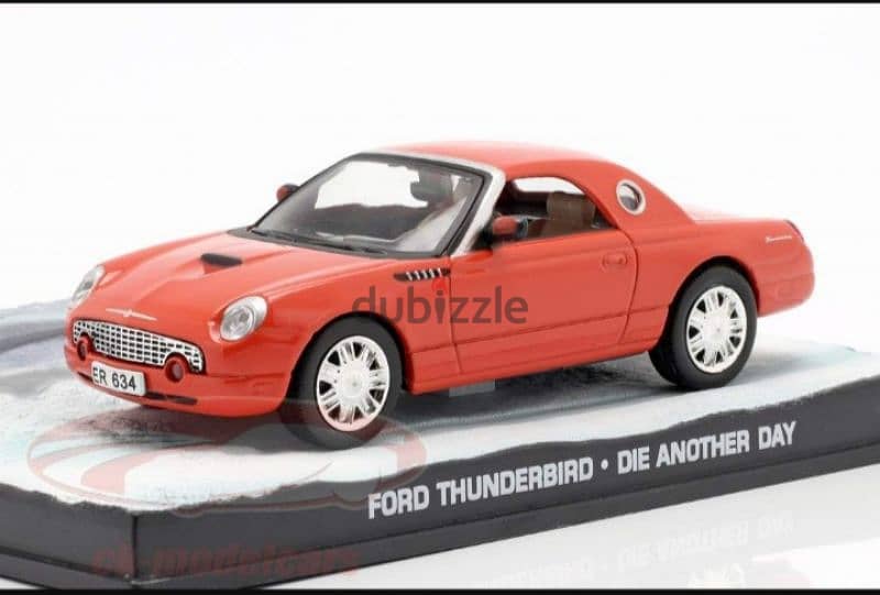 Ford Thunderbird (James Bond Movie) diecast car model 1;43. 1