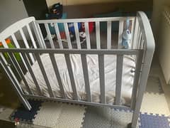 baby crib and next to me with mattresses both good condition 0