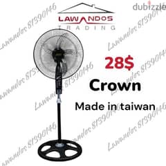 Fan CROWN 18” zawba3a made in taiwan مروحة كراون زوبعة ١٨ انش 0