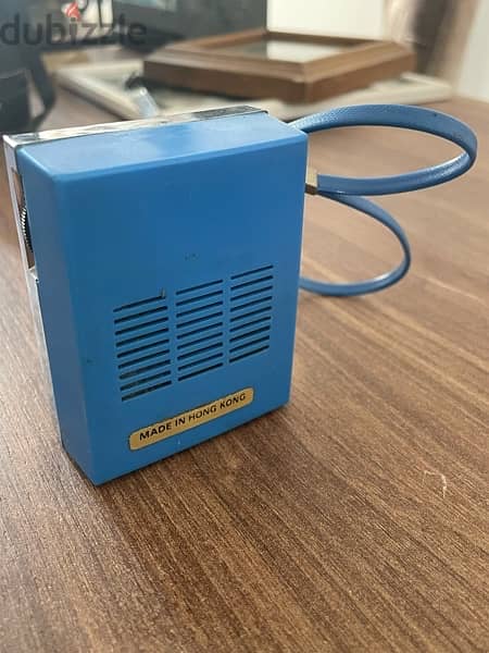 vintage blue radio 1