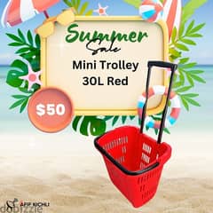 Mini trolley Red New 0