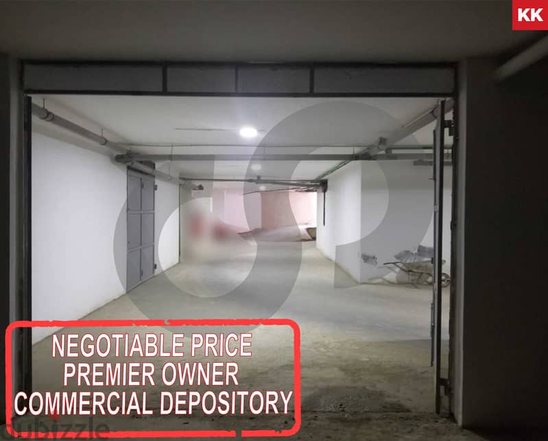 WAREHOUSE IN A PRIME LOCATION IN ZOUK MOSBEH ! REF#KK01236 ! 0