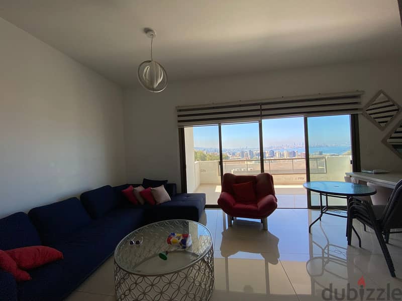 Furnished Apartment for rent in Dbayeh with open seaview. 1