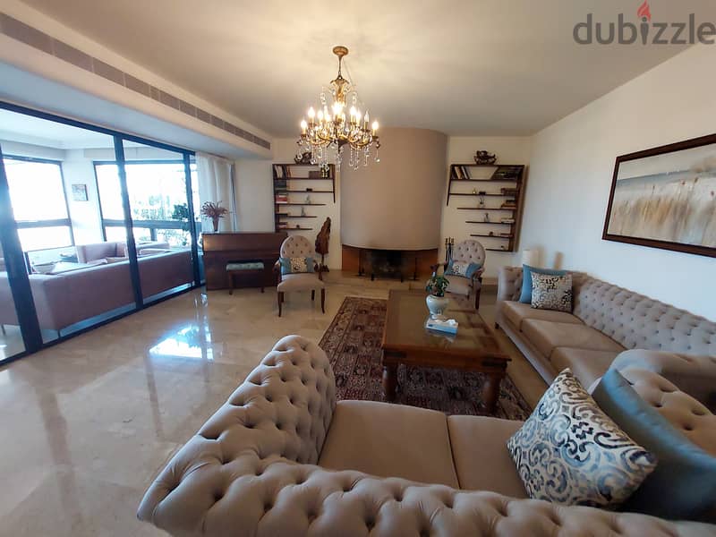 400 SQM Fully Furnished Apartment in Mtayleb, Metn with Sea View 0