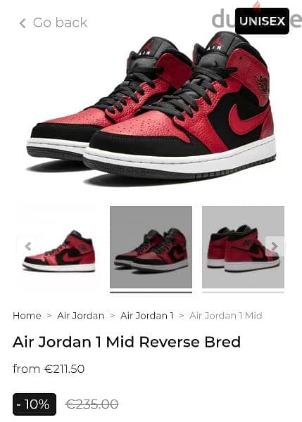 Air Jordan 1 Mid Reverse Bred 2