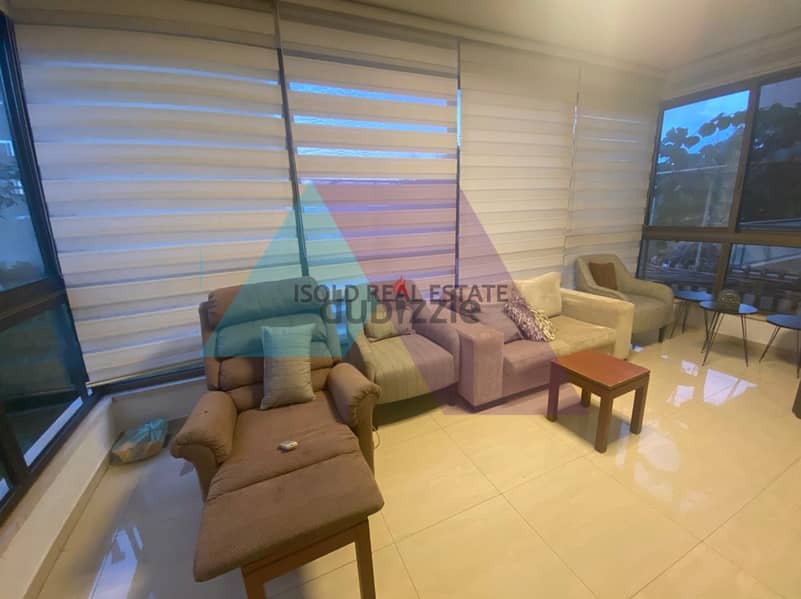 Luxurious decorated 180m2 apartment+terrace & garden for sale in Dbaye 3