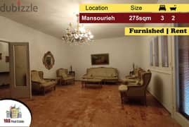 Mansourieh 275m2 | Well Maintained | Rent | Furnished | AA |