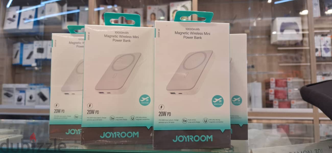 JOYROOM power bank 10000mah magnetic wireless mini 20wpd jr-w020 0