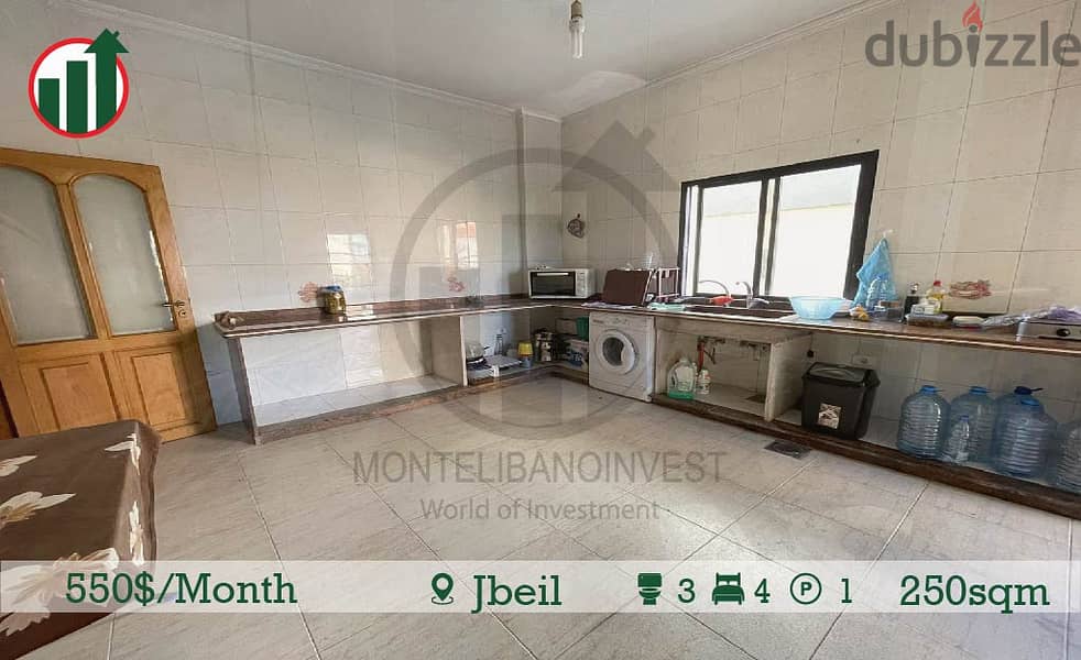 Semi-Furnished Apartment for Rent in Jbeil !! 3