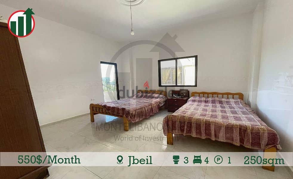 Semi-Furnished Apartment for Rent in Jbeil !! 4