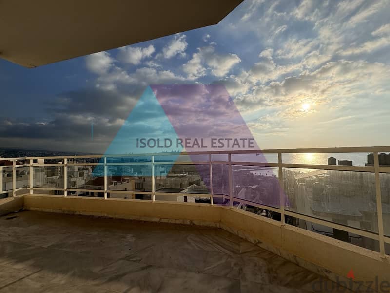 A 175 m2 apartment having a panoramic sea view for sale in Dbaye 0