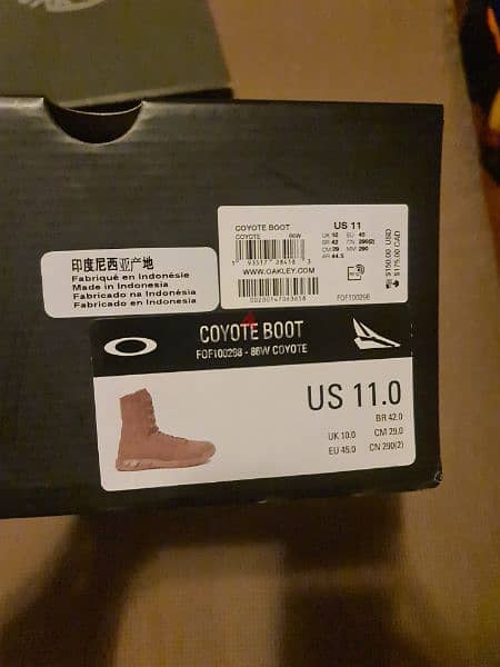 Oakley Coyote Men Tactical Boots Brown 5