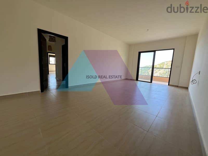 Brand New 145m2 apartment+open mountain/sea view for sale in Hboub 1