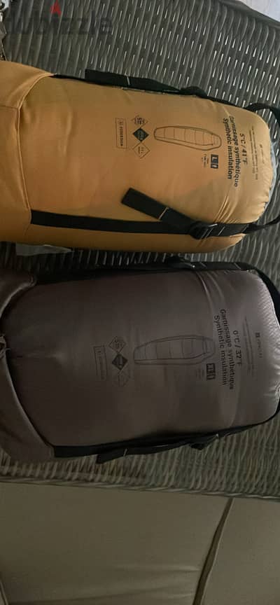 Brand new sleeping bags.