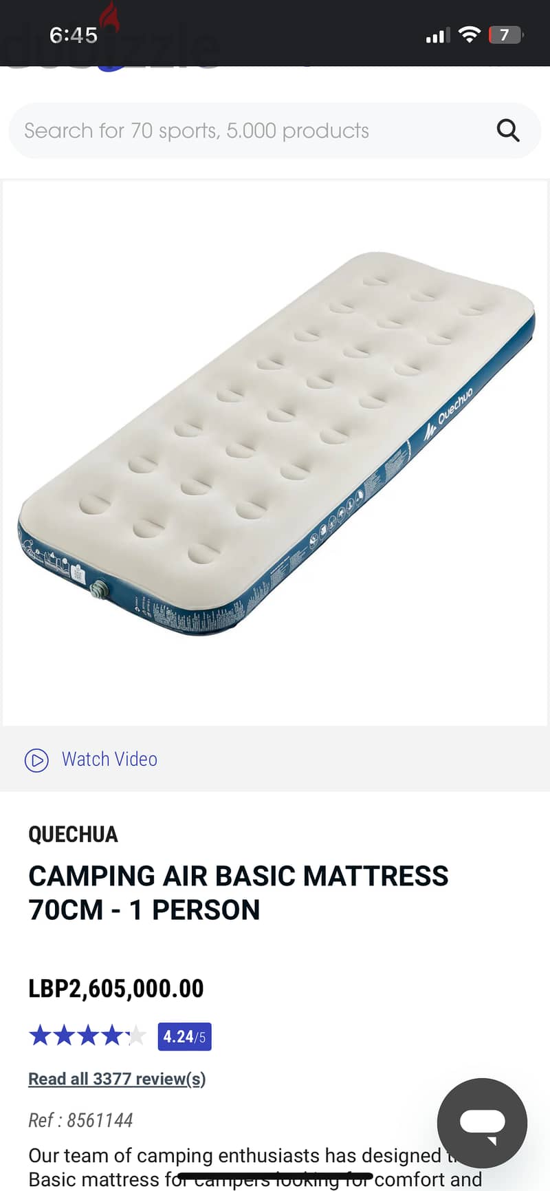 Air mattress, hand air pump 2