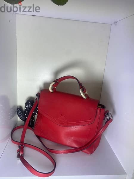 Zara red bag with adjustable arm. 0