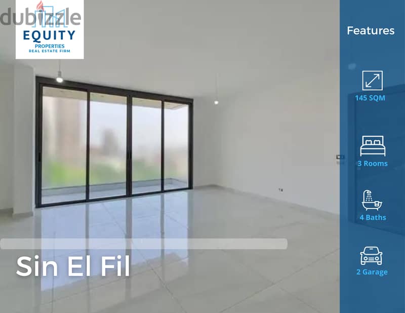 145SQM Apartment For Rent In Sin El Filشقة للايجار في سن الفيل#FD87464 0