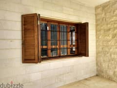 Beautiful teak wood windows & abajour (150x120cm)  8 windows for 600