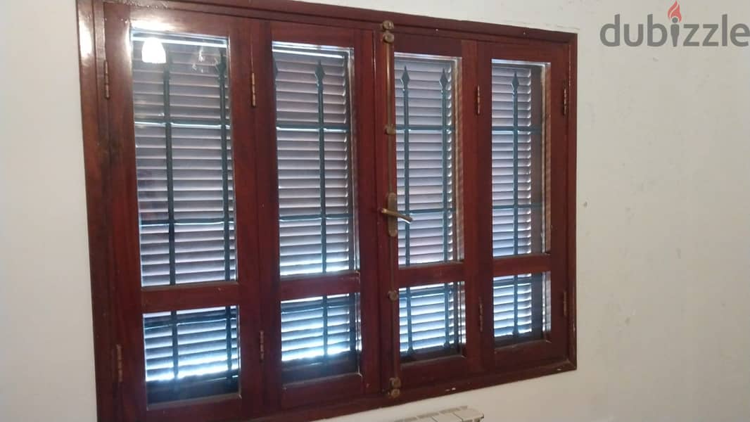 Beautiful teak wood windows & abajour (150x120cm)  8 windows for 600 1