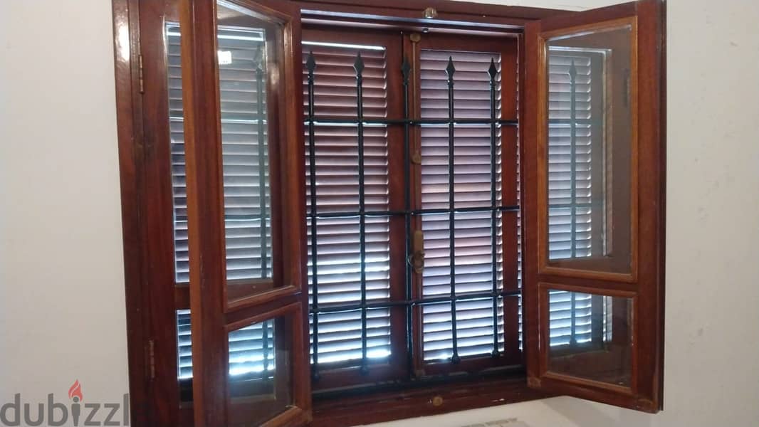 Beautiful teak wood windows & abajour (150x120cm)  8 windows for 600 4