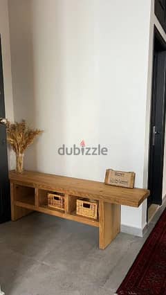 massive wood tv unit