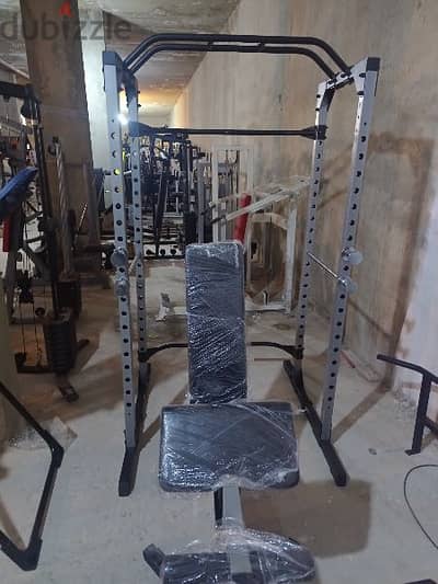 squat rack cage & adjustable bench 03027072 New for total body workout