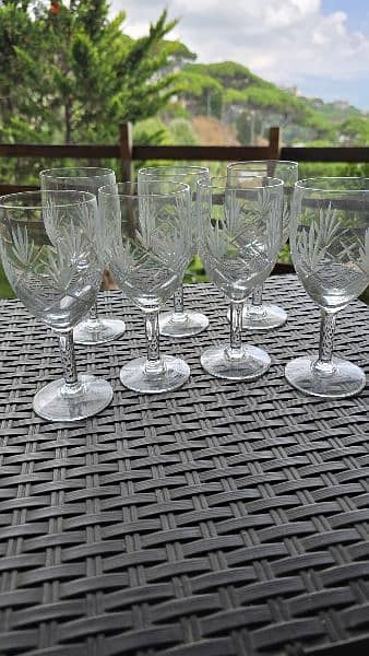 طقم كبايات كريستال Set of Crystal glasses 4