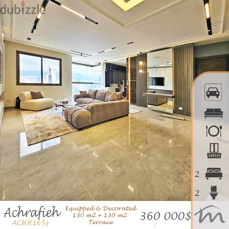 Ashrafieh | Signature | 130m² + 130m² Terrace | Panoramic View 0