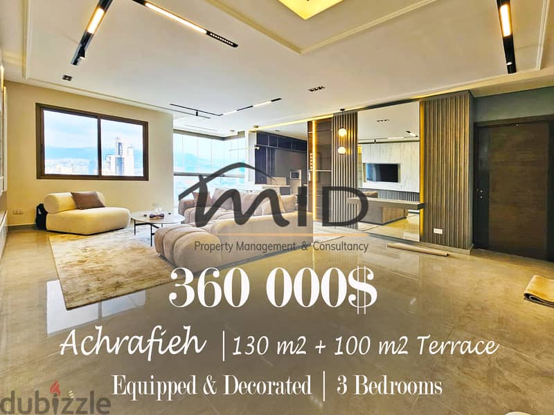 Ashrafieh | Signature | 130m² + 130m² Terrace | Panoramic View 1